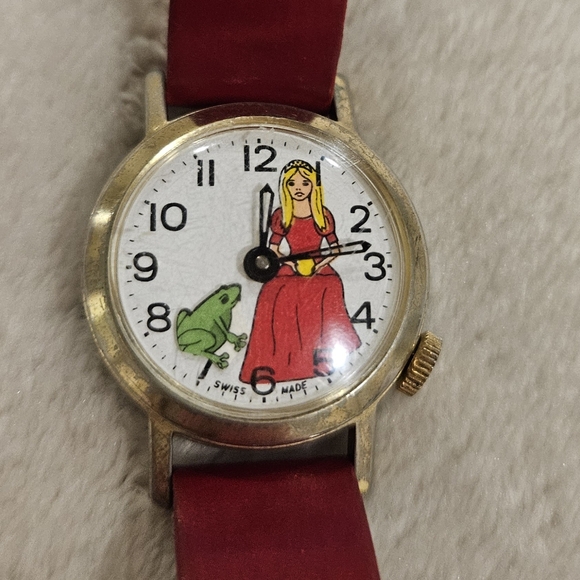 Classic Fairy Tale Princess Analog Watch in Red